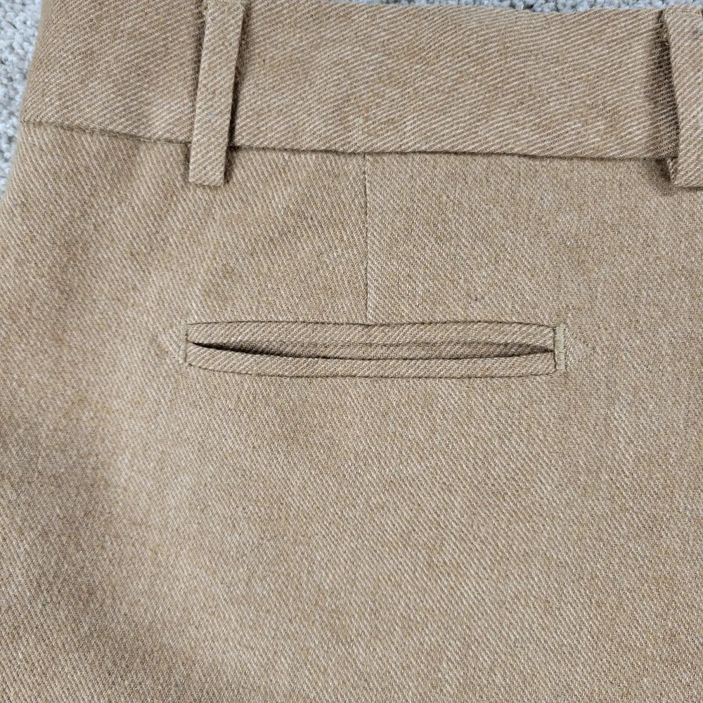 Banana Republic Womens Dress Pants 4 Beige Martin Fit Wool Blend Italian Fabric - Image 6