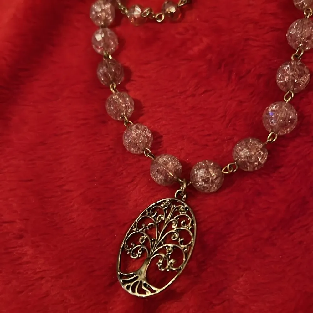 Taylor Swift Lover vintage style 3 layer chain necklace Pink - Image 3