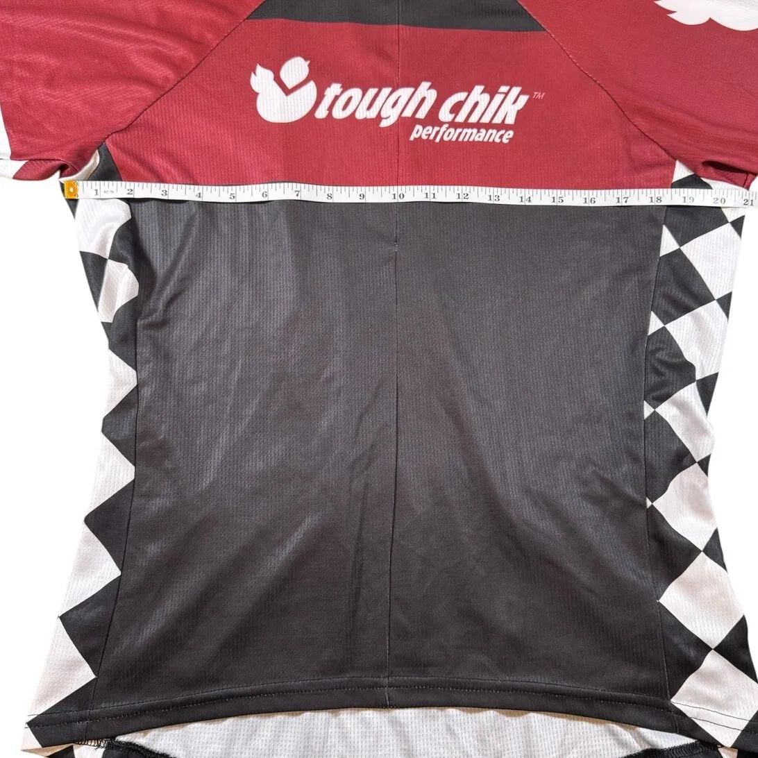 Tough Chik 3XL Cycling Jersey Saints Sinners Ride Tough Black Red Women's Size 3X - Image 6