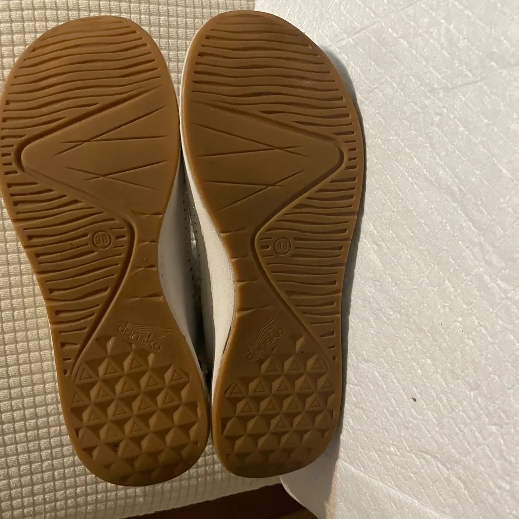 Dansko White Perforated Women's Sneakers - Image 6