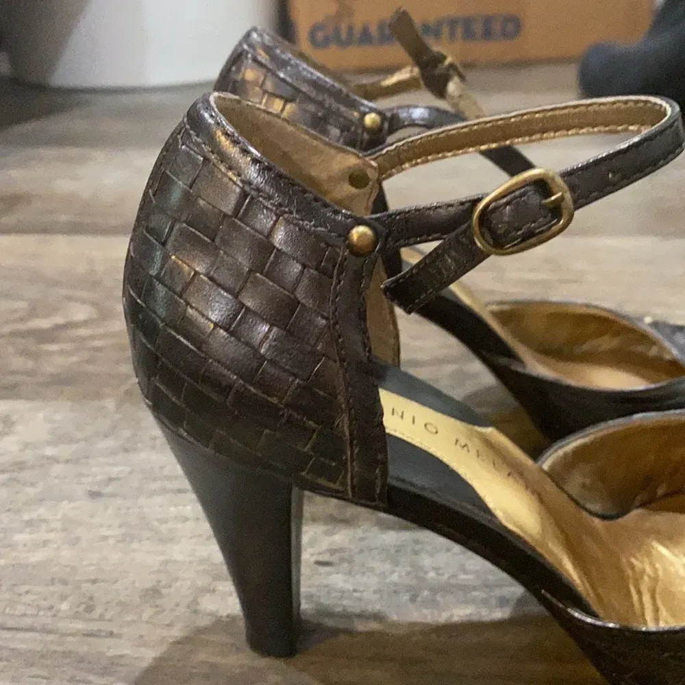 WILL NOT TAKE LESS  Classy Woven-Like Antonio Melani Heels - Image 8