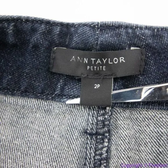 NEW Ann Taylor‎ the wide leg jeans with belt, size 2P - Image 10