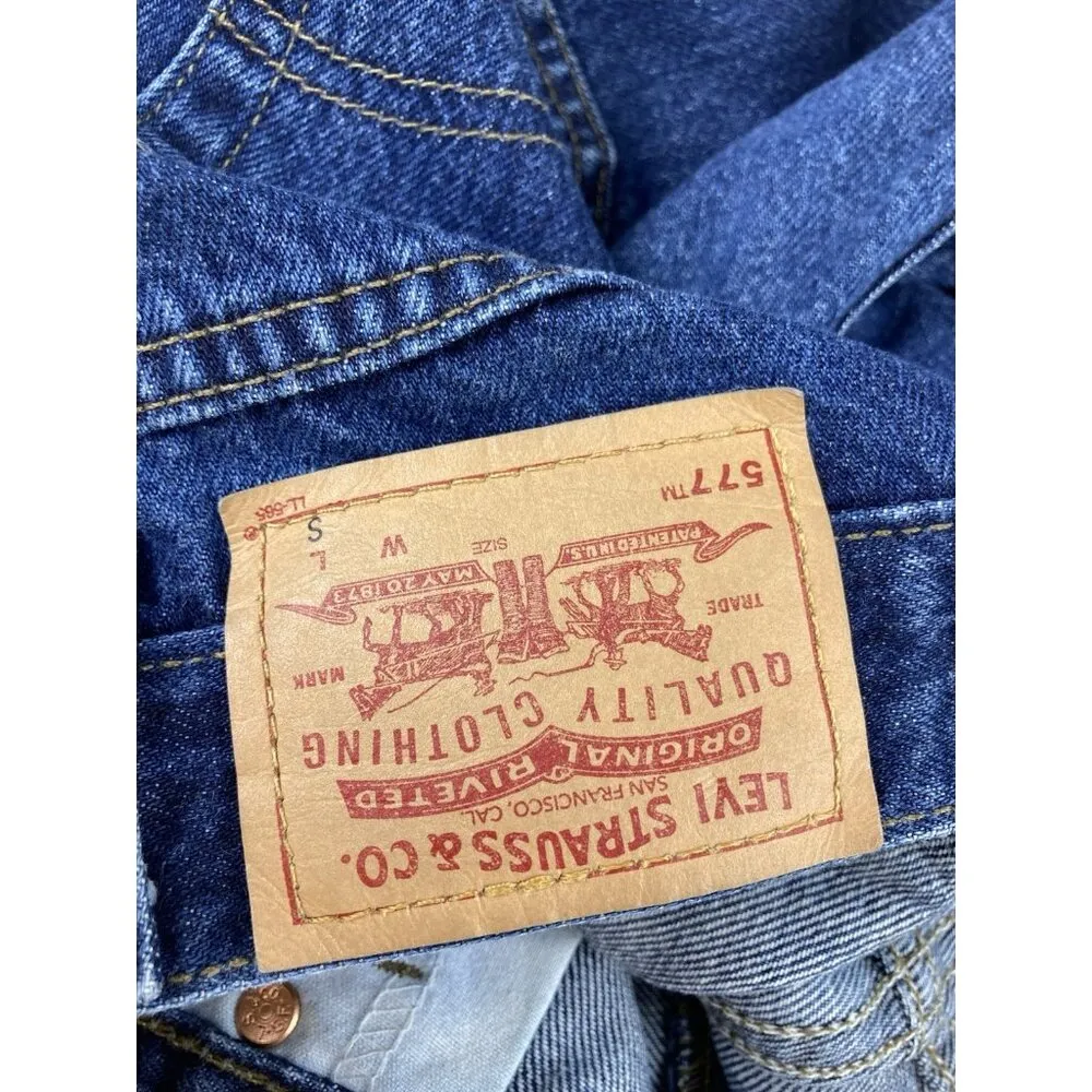Levi Strauss 557 Jeans Womens Size 16 Mis S Low Rise Loose Fit Denim Cowgirlcore - Image 4