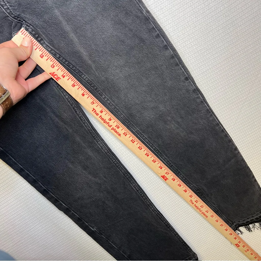 We The Free | Free People Black Skinny‎ Jeans Distressed Hem 27 - Image 7