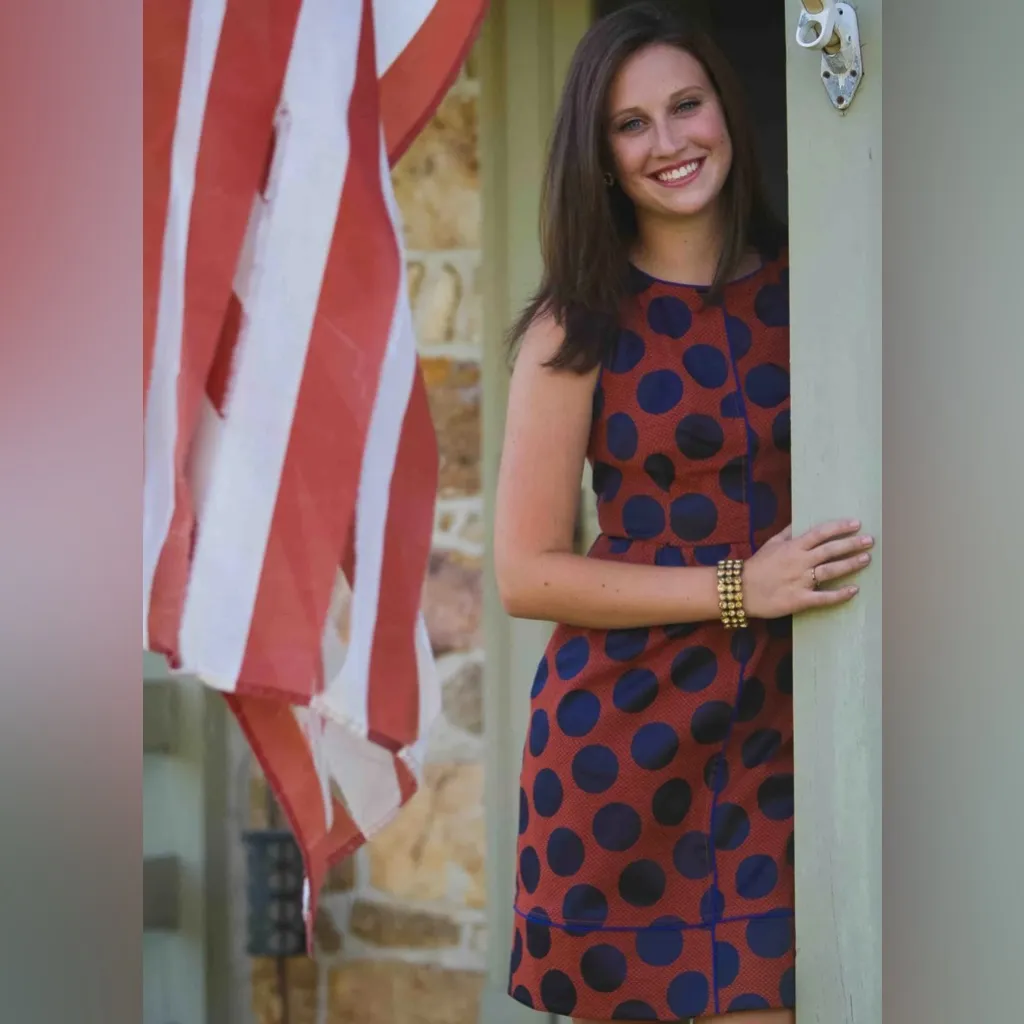 Maeve by Anthropologie Rokin Criss Cross Sleeveless Polka Dot Dress Size 2‎ - Image 2