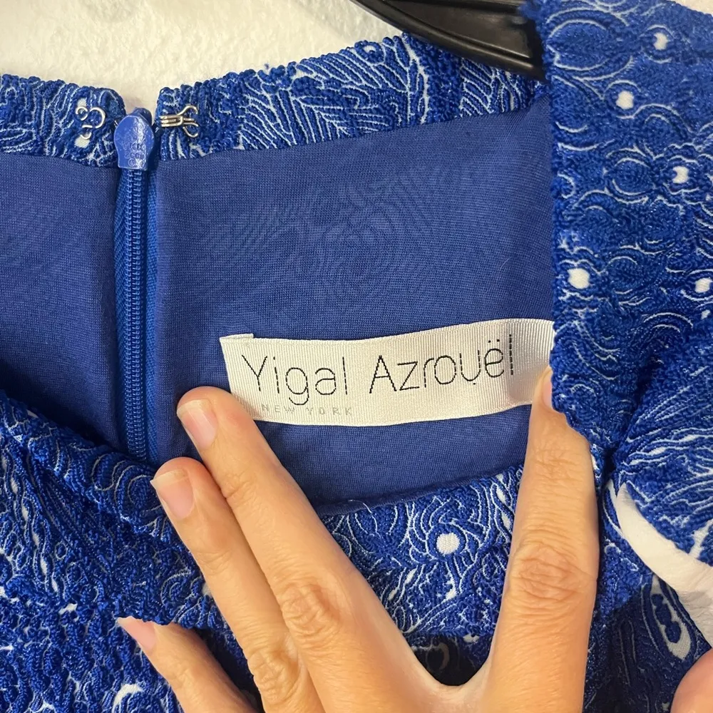 YIGAL AZROUEL NEW YORK Ian Se Beijing Dress
Blue and White Paisley Blue Size 0 - Image 7