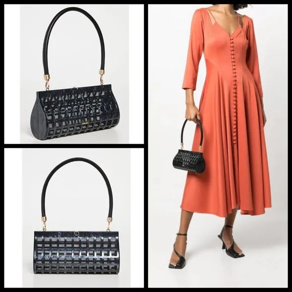 💕CULT GAIA💕 Alana Acrylic Shoulder Bag ~ Black NWT - Image 2