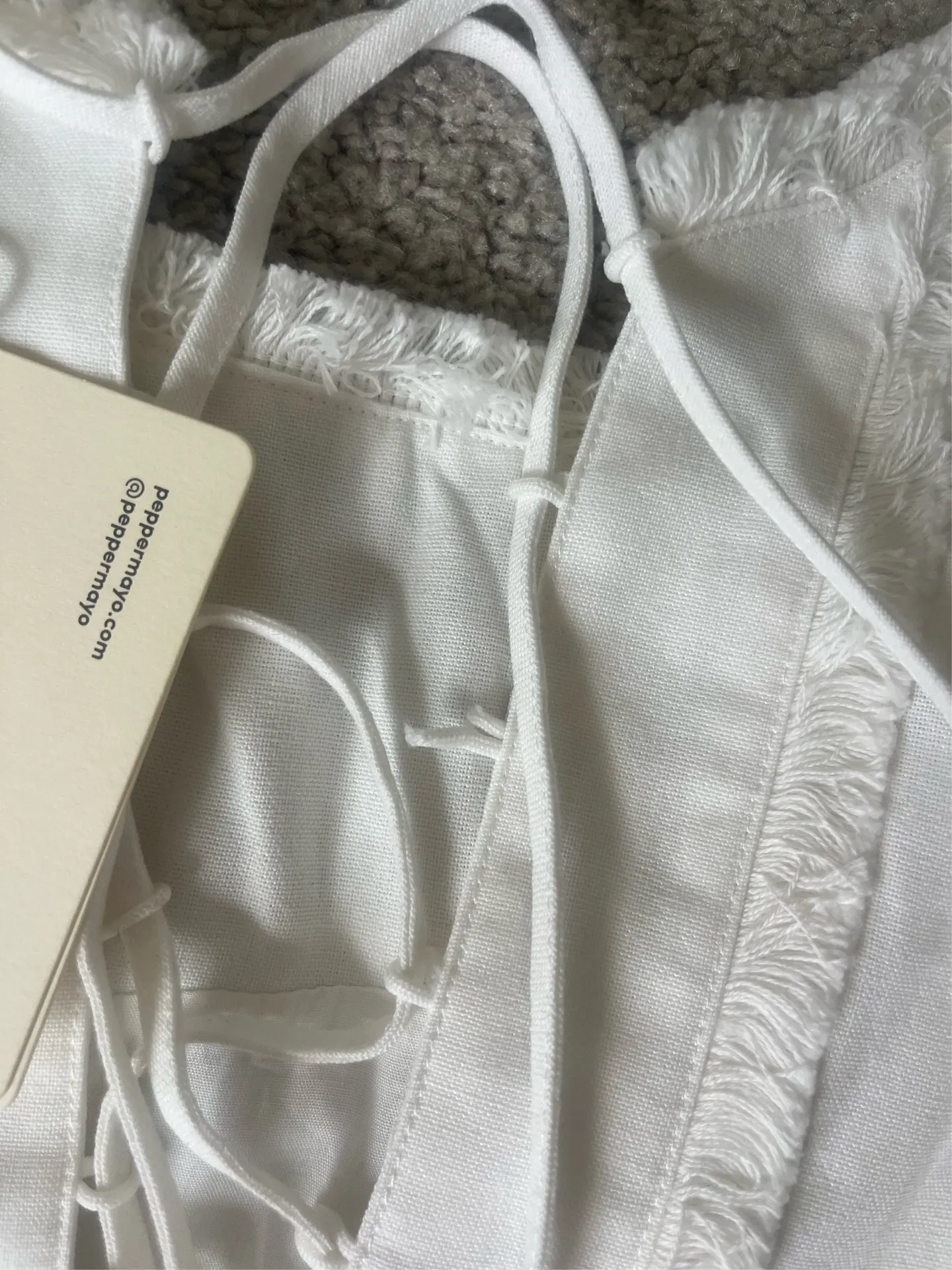 Peppermayo White Mini Dress - Image 3