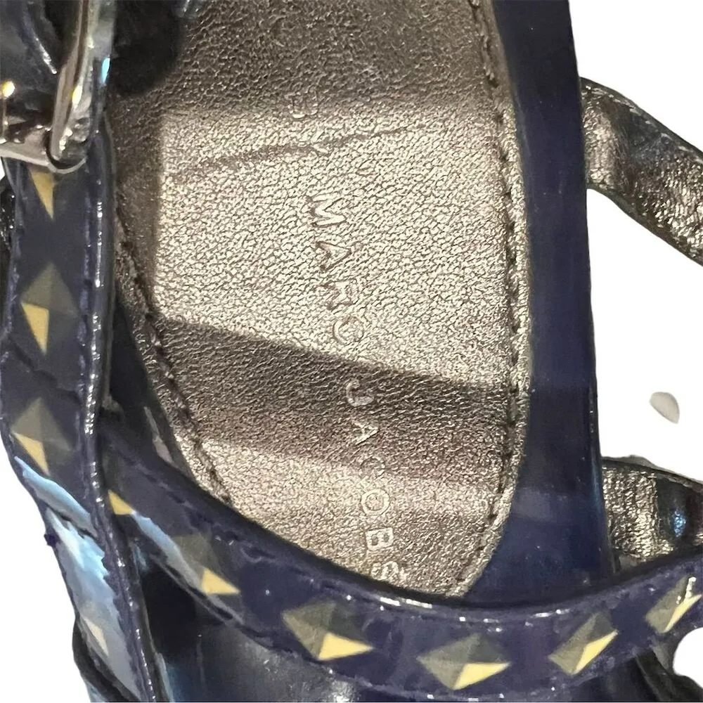 Mark Jacobs  Women's Blue Gladiator Sandals Size 8 Studded Details - Image 3