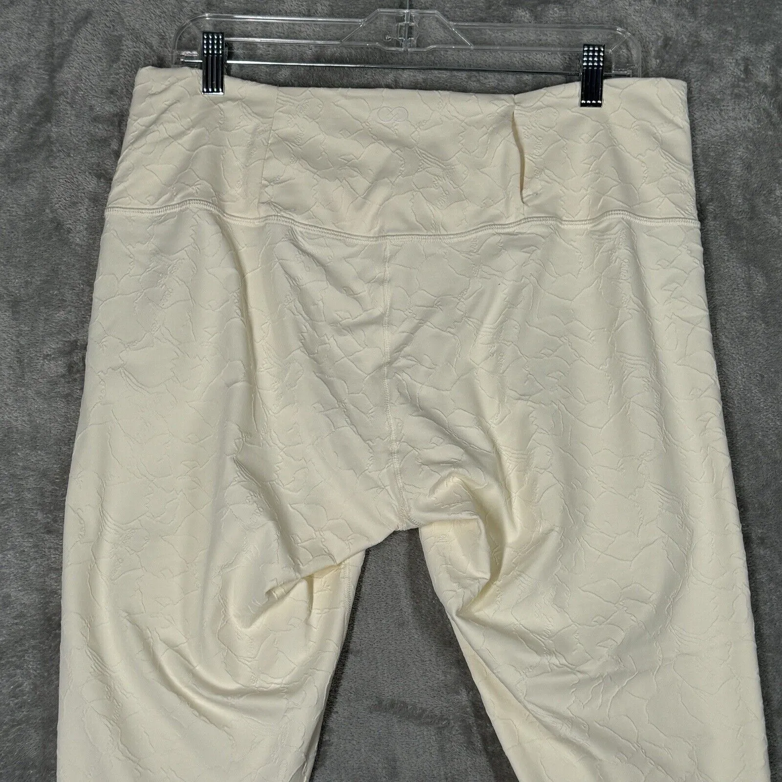 Calia Pants Womens XXL 2XL‎ Cream Textured Leggings Loungewear Casual Athleisure - Image 5