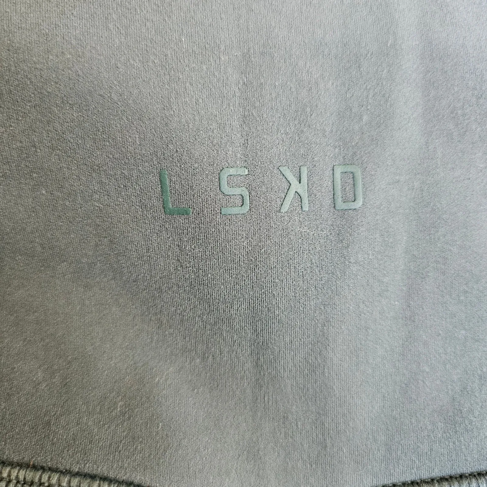 LSKD Green Leggings XS Cropped Crossover Waist Activewear Basic - Image 7