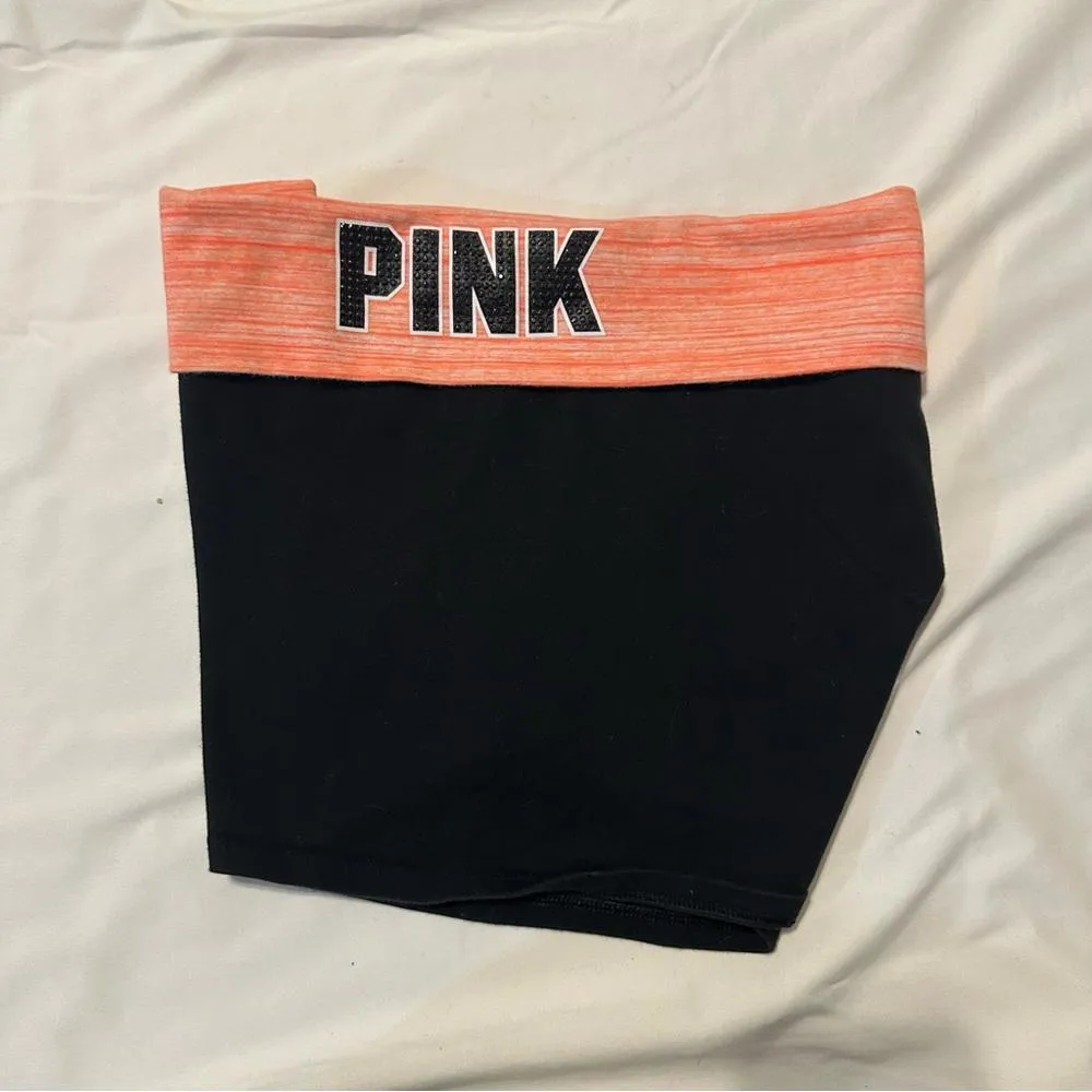 Y2K PINK Victoria Secret YOGA SHORTIE SHORTS - Image 4