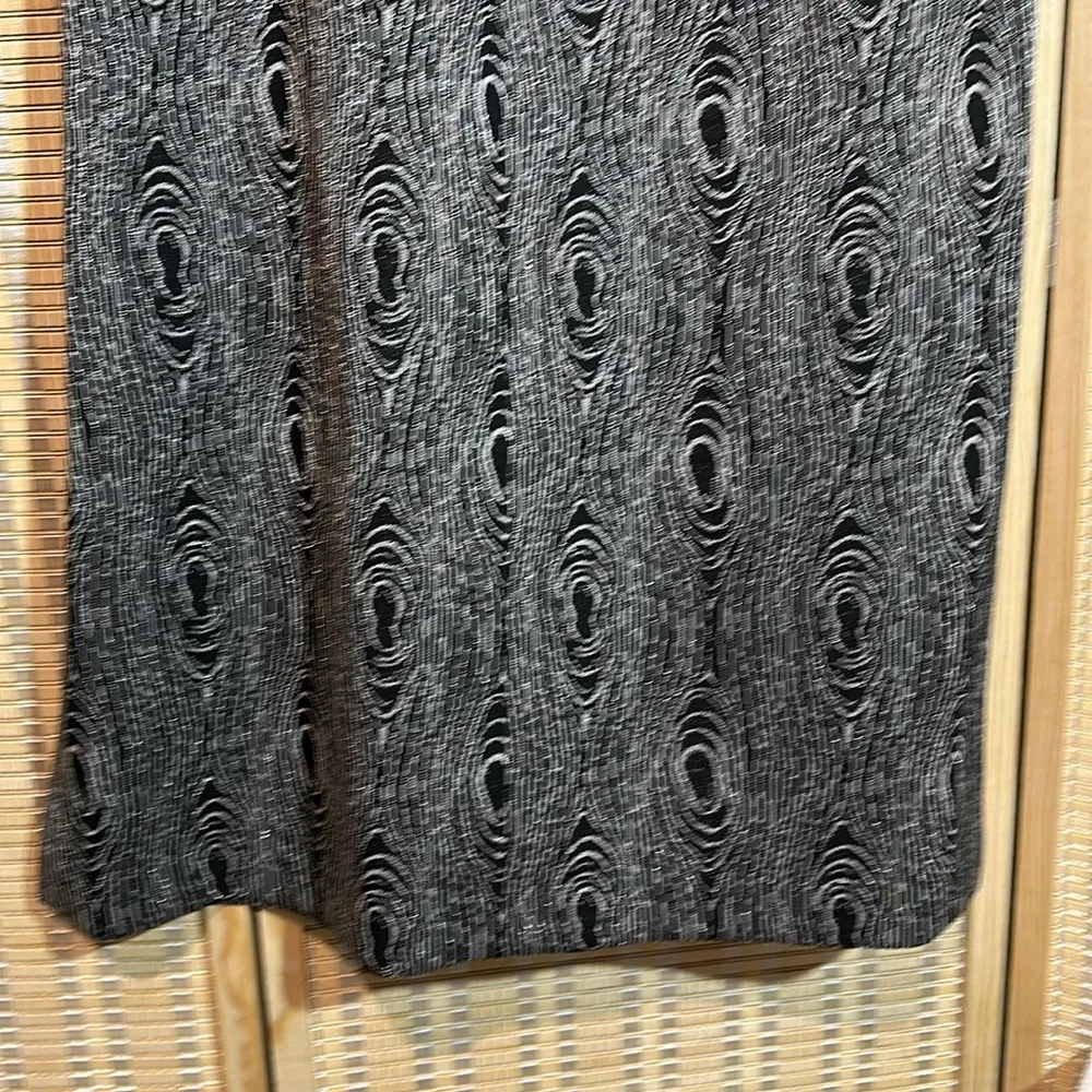 Kristina Fashions Vintage 1980s Black & Silver Metallic Belted Maxi Skirt 11/12 - Image 11