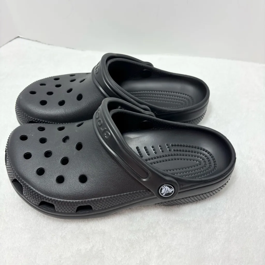 Crocs Classic Clogs‎ Black Mens Size 5Women’s Size 7 - Image 4