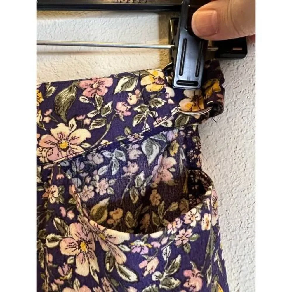 Elodie Floral Mini Skirt,‎ Womens Size S, Purple, Yellow, Pink, Casual - Image 3