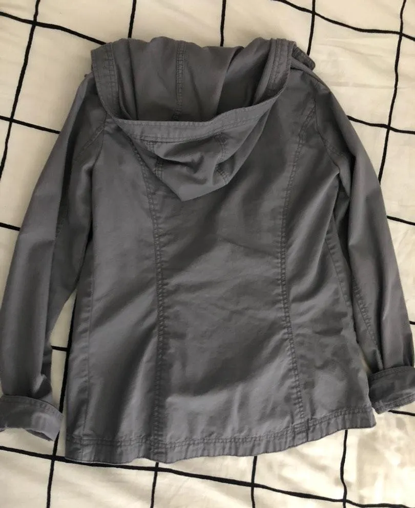 Abercrombie & Fitch Grey Utility Jacket - Image 4