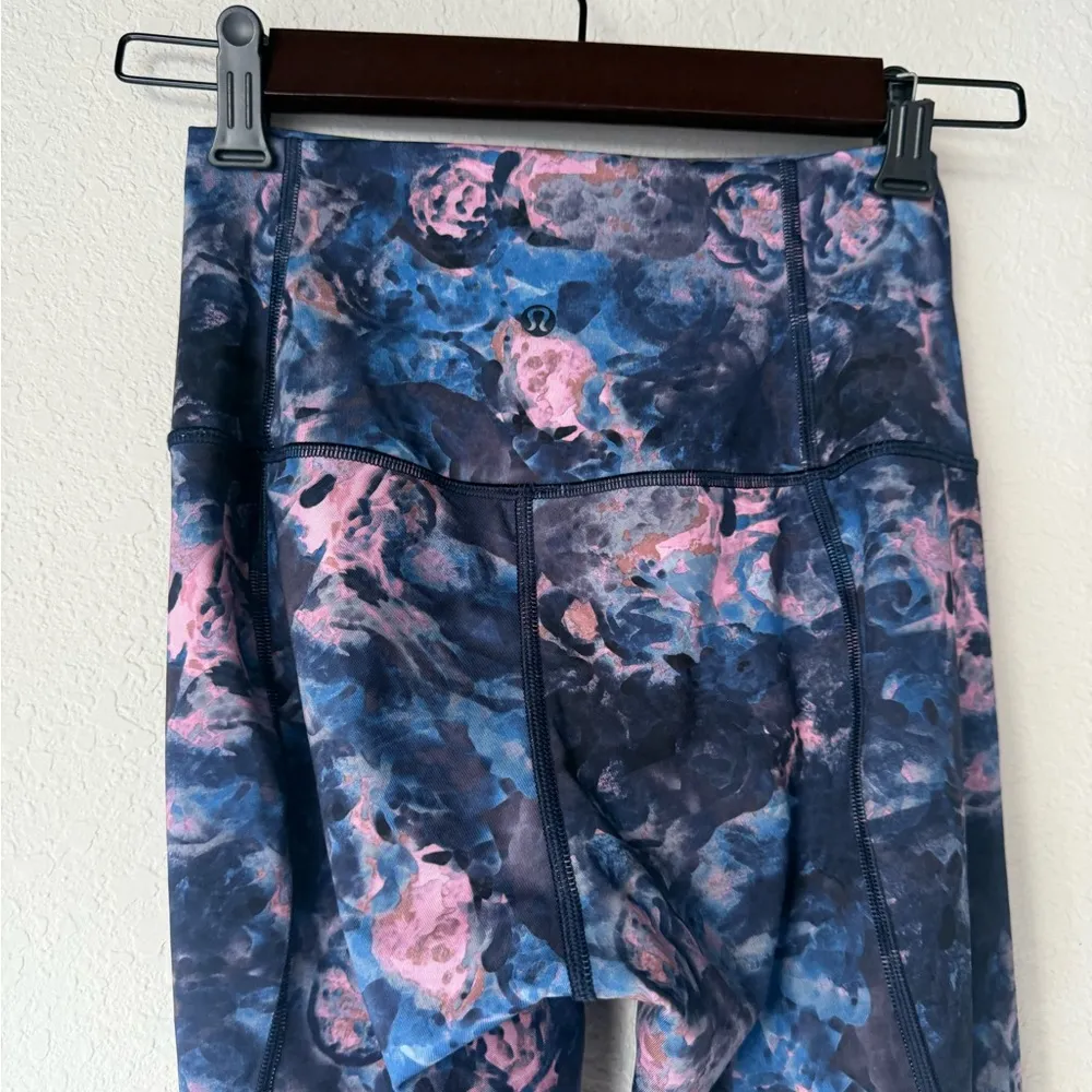 Lululemon If You're Lucky Full On Luxtreme
Moody Mirage Bark Berry Navy Leggings - Image 7