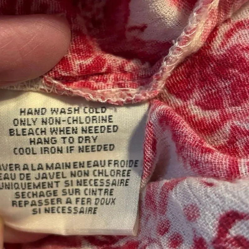 Ralph Lauren Denim & Supply L Floral Boho Tassel Drawstring Peasant Top Blouse - Image 6