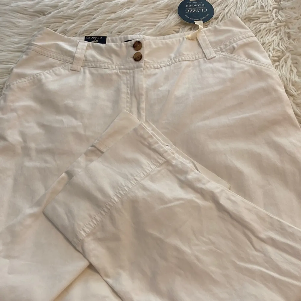 Charter Club Classic Fit Cropped Pants color white size 12 brand new inseam 24” - Image 11