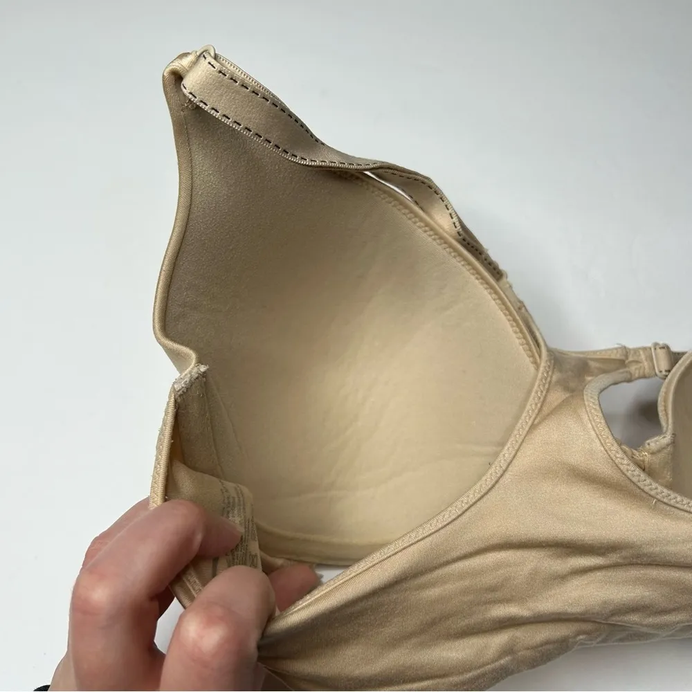 Maidenform Tan Full Coverage Bra 36D Molded Cups and Adjustable Straps - Image 3