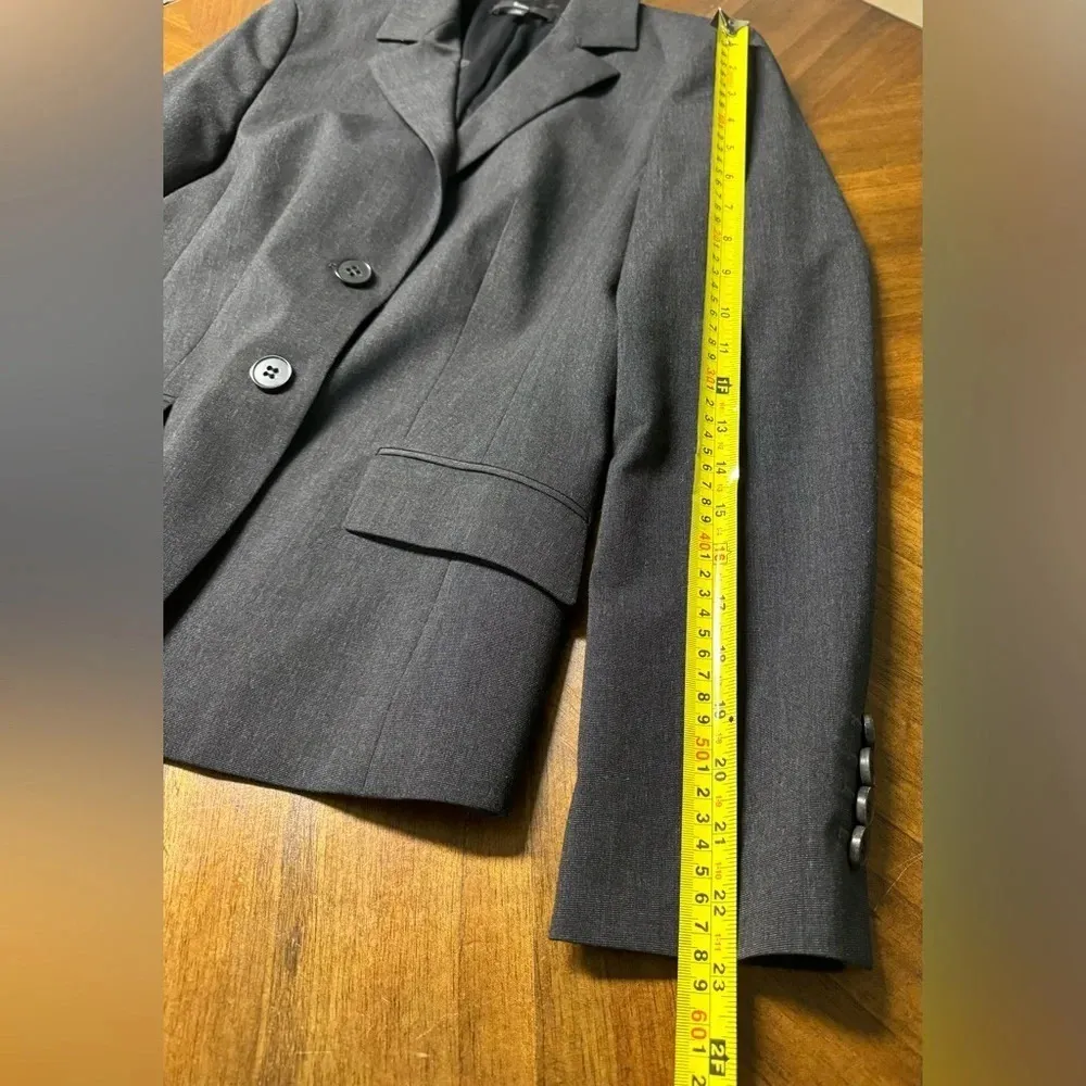 Hugo Boss Wool Blend Blazer Suit Jacket 2 Button Office Career Luxe Size 8 - Image 6