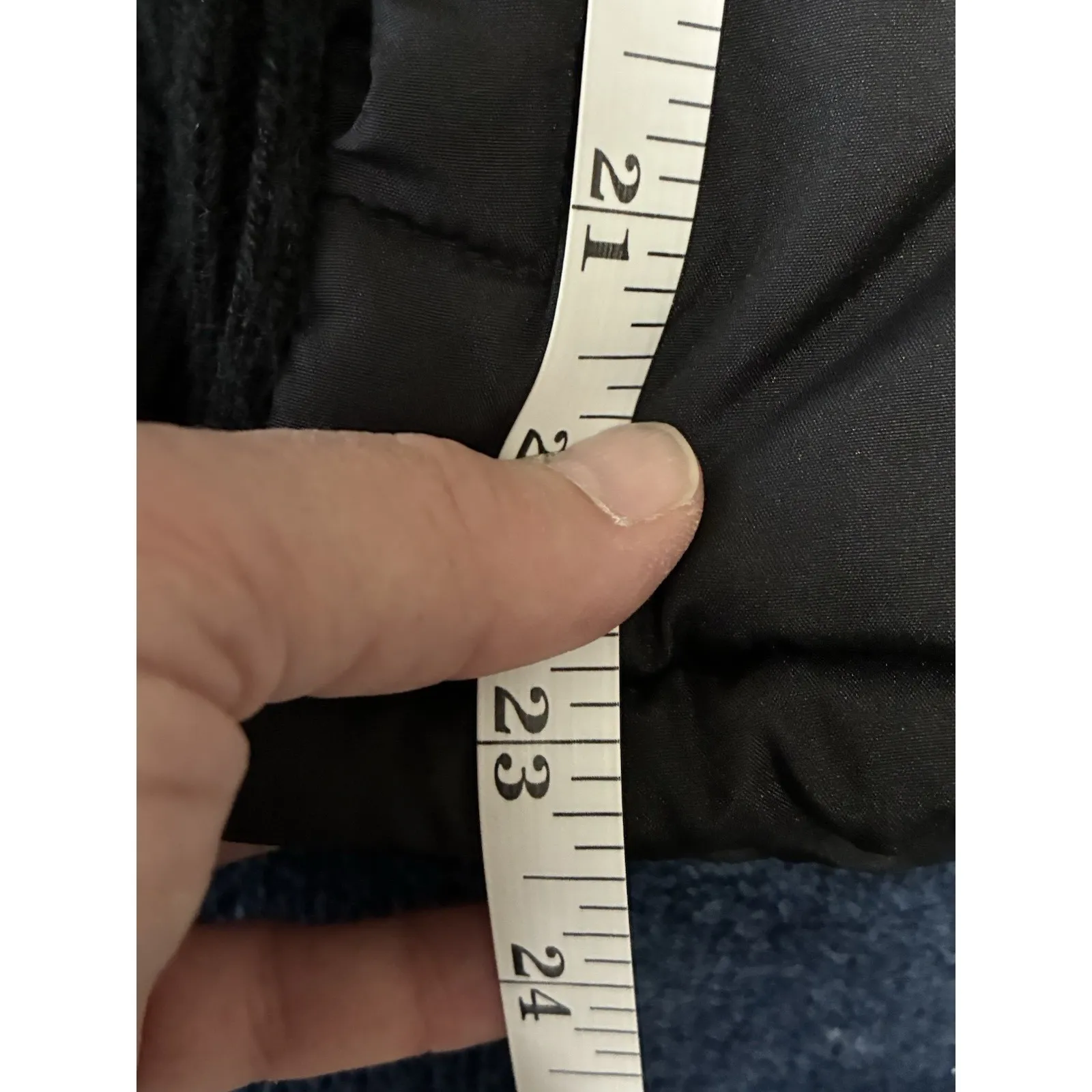 Vintage Miss Ashley Petite Jacket with Faux fur hood Petite Size Large Black - Image 8