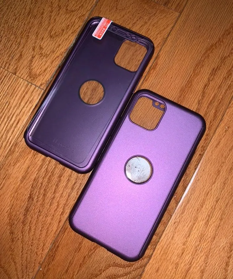 iPhone 11 Pro Max Fashion 360 Shockproof Case Violet Purple - Image 2
