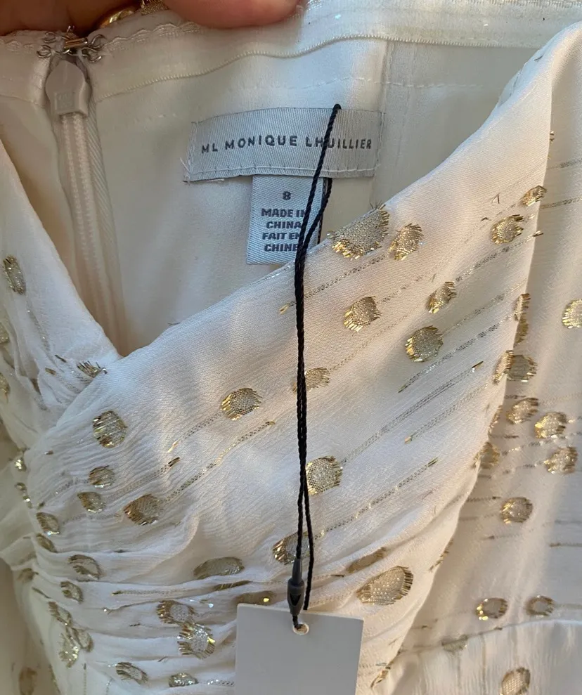 Monique Lhuillier ML  Off shoulder gown size 8 - Image 4