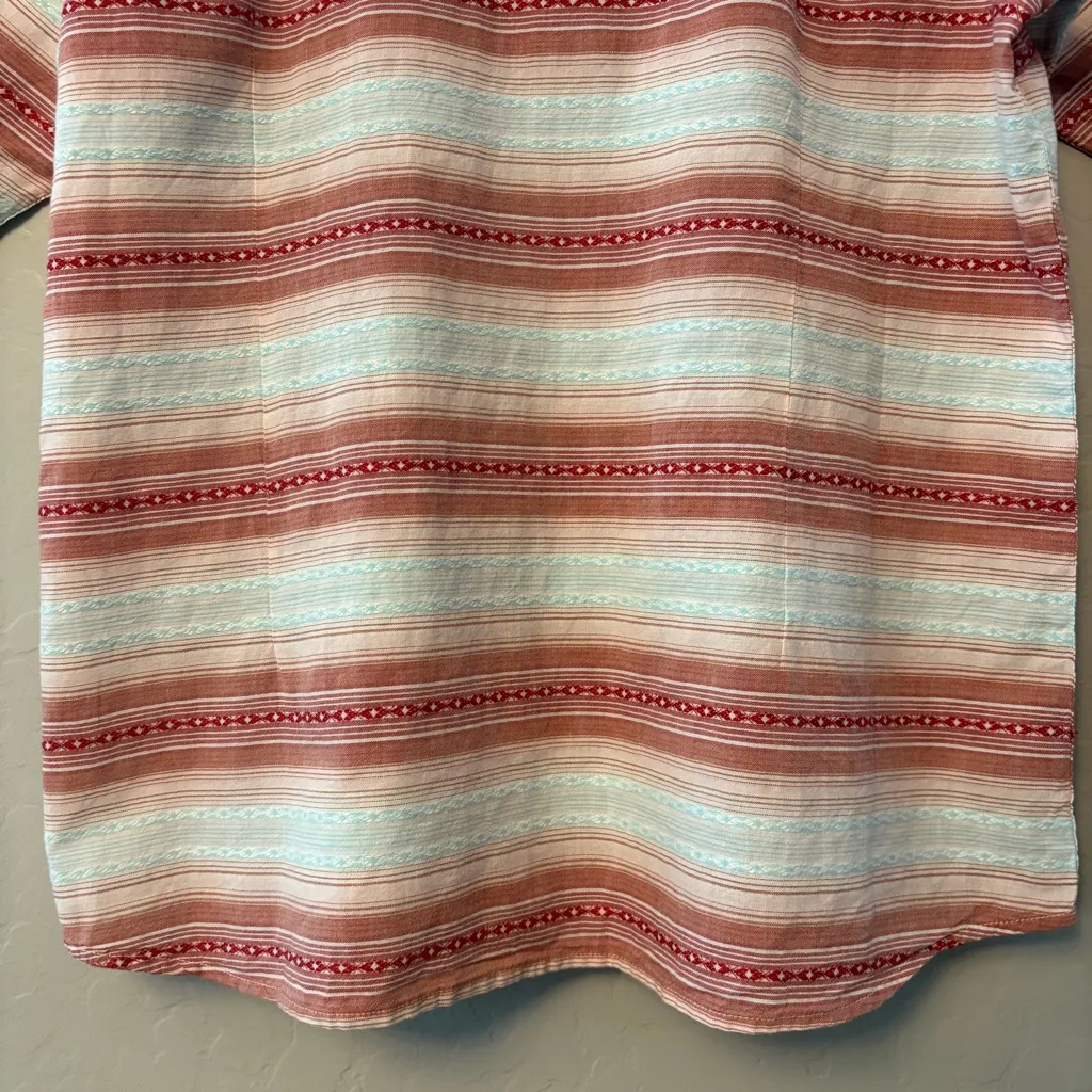 Ariat REAL women's savannah snap long sleeve western shirt size XL - Image 12