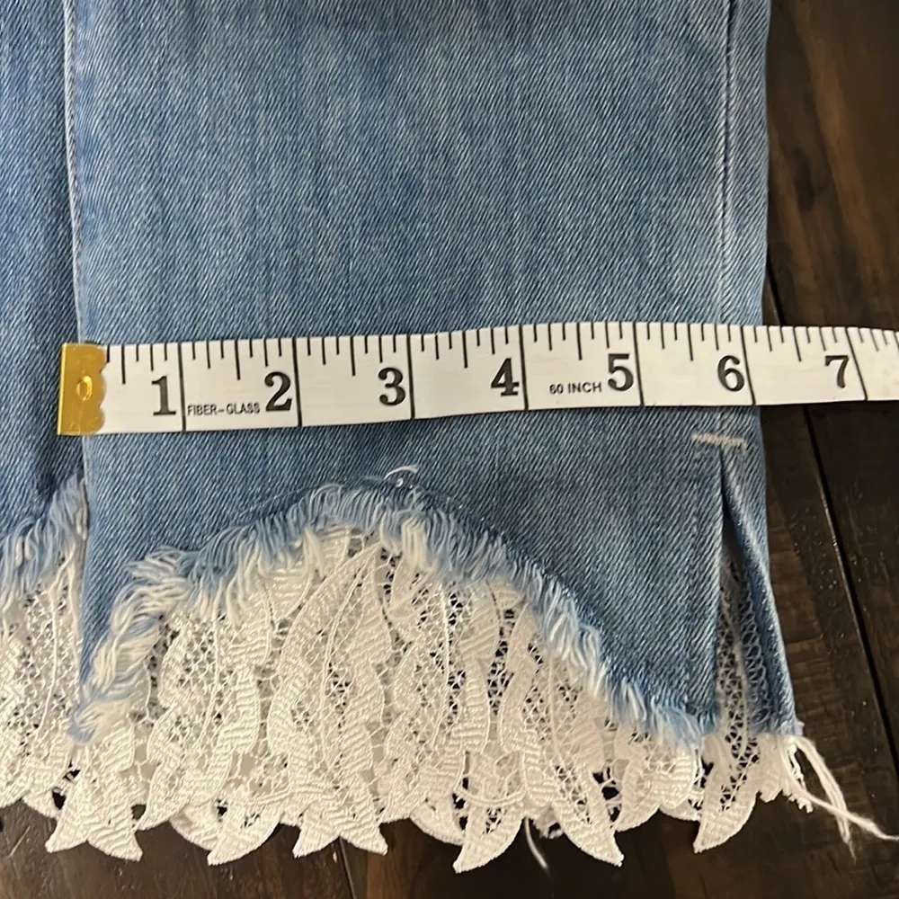 J Brand Ruby Jeans High Waisted Skinny with Lace Detail Size 26 EUC - Image 11