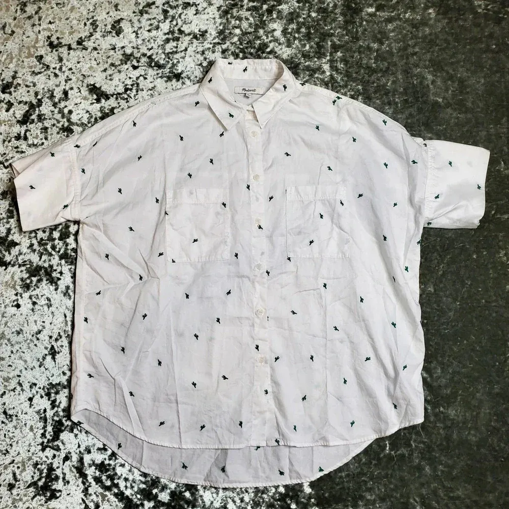 Madewell Embroidered Cactus Courier Shirt - Image 2