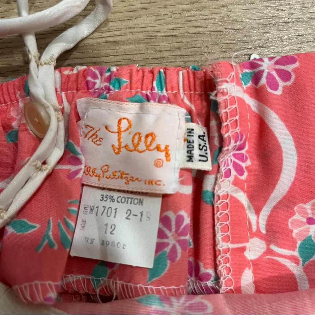 Lilly Pulitzer Vintage 80s “The Lilly” Made in USA Belted Shift Dress Size 12 - Image 5