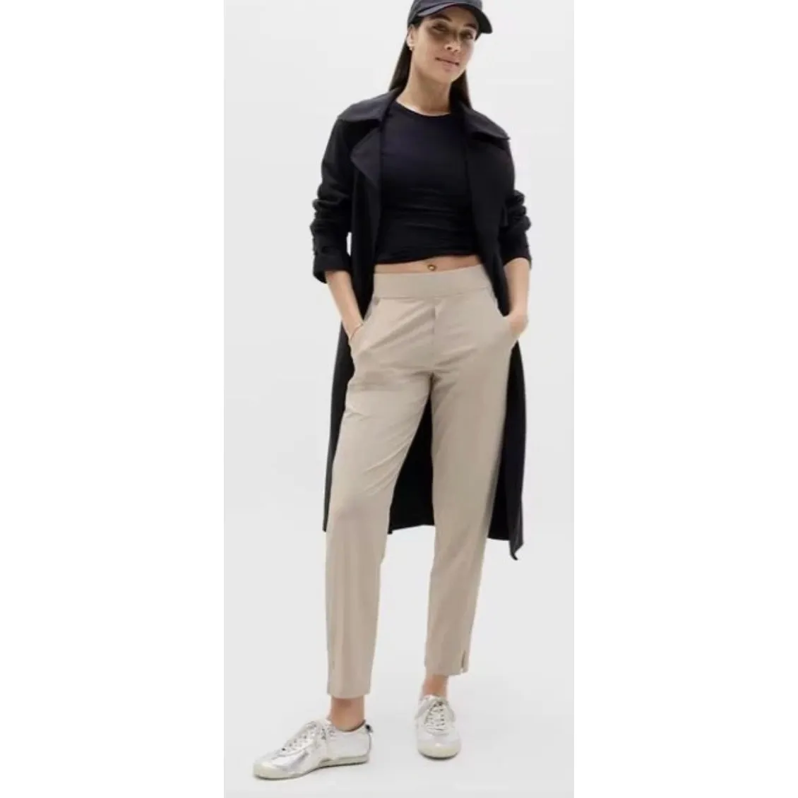 Athleta Brooklyn Ankle Pants Womens Size 6P Pull On Stretch Casual Minimal - Image 3