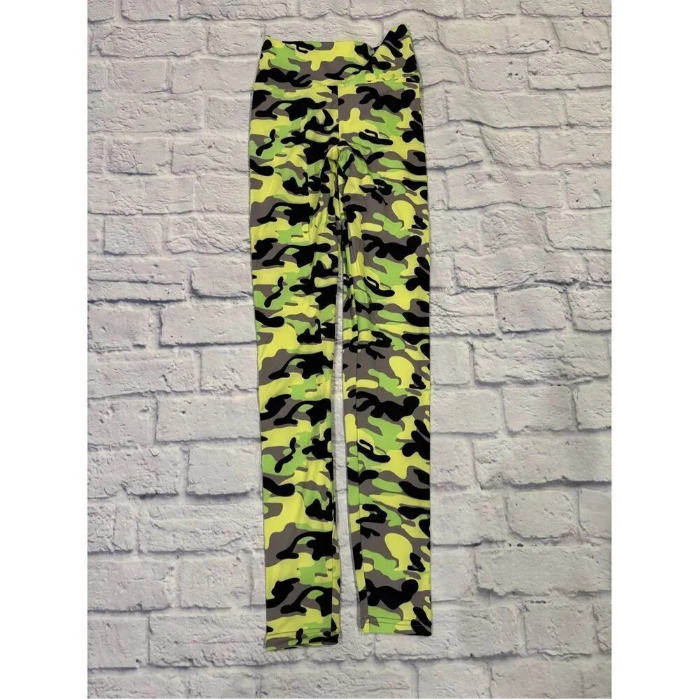 Celestial Bodiez OG Ultra High Rise Leggings in 'Hidden in Neon' Size Small Yellow - Image 3