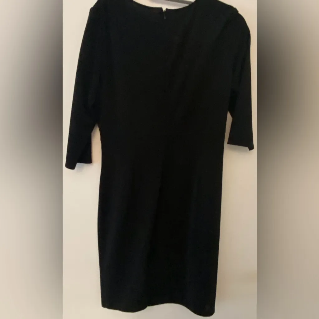 Jones New York 3/4 Sleeve Little Black Dress Women's Sz 14 - Image 2