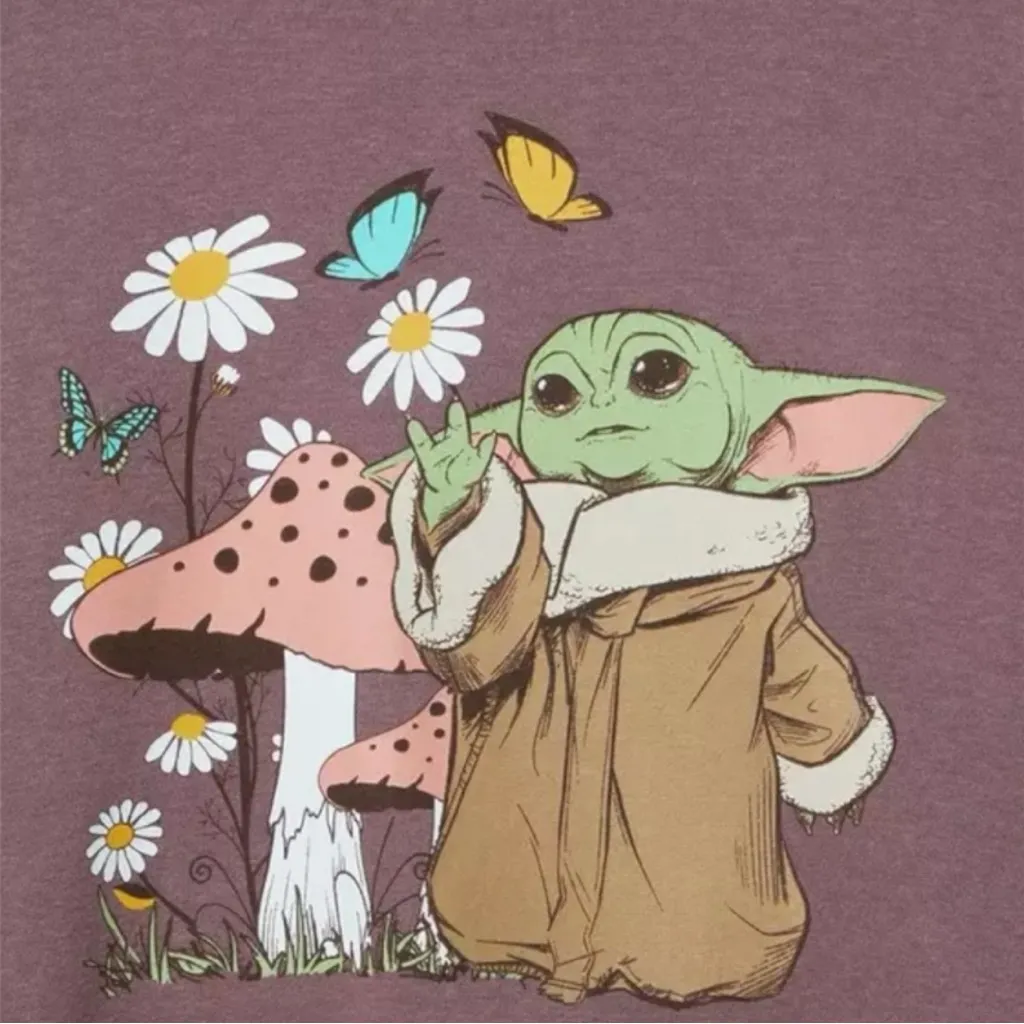 Size 1: Torrid X Star Wars The Mandalorian Grogu Classic Fleece Sweatshirt - Image 4