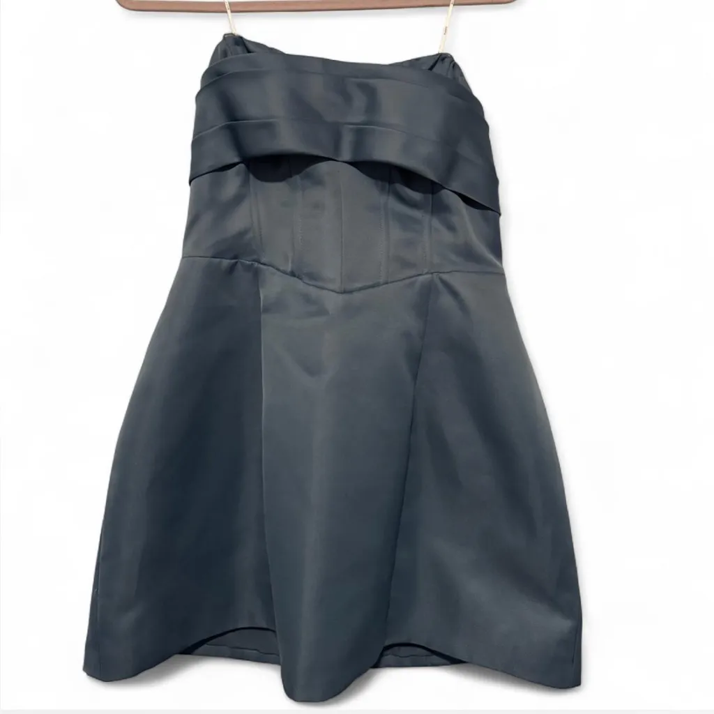 Elliatt Light Blue Strapless Mini Dress - Image 3