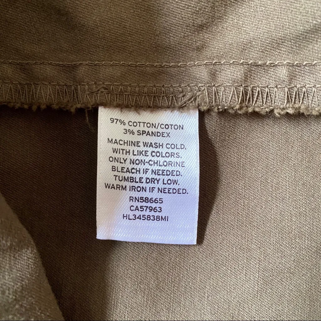 Hinge Utility Jacket Zip Front Army Green Women's Size Small - Image 11