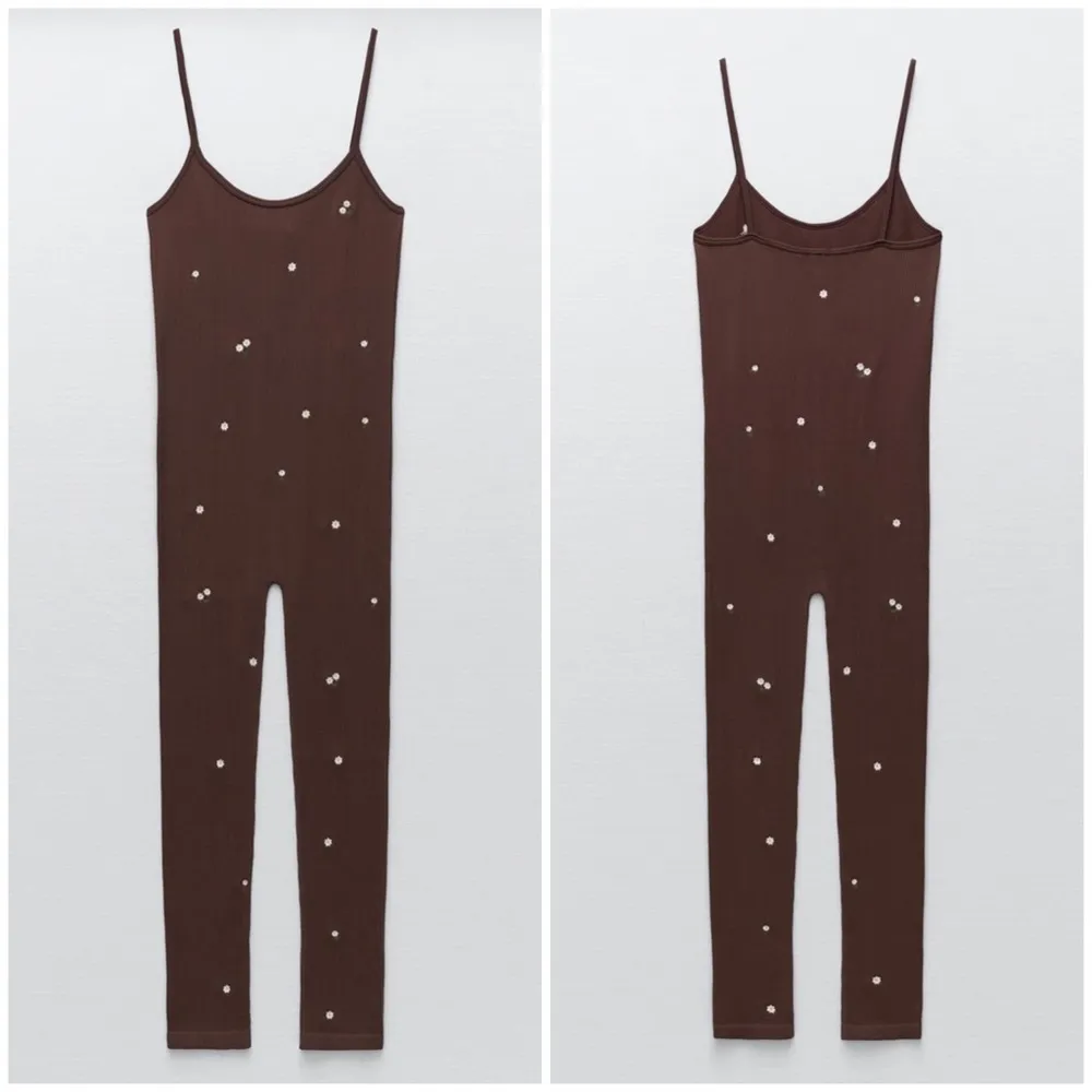NEW Zara seamless embroidery jumpsuit - Image 2