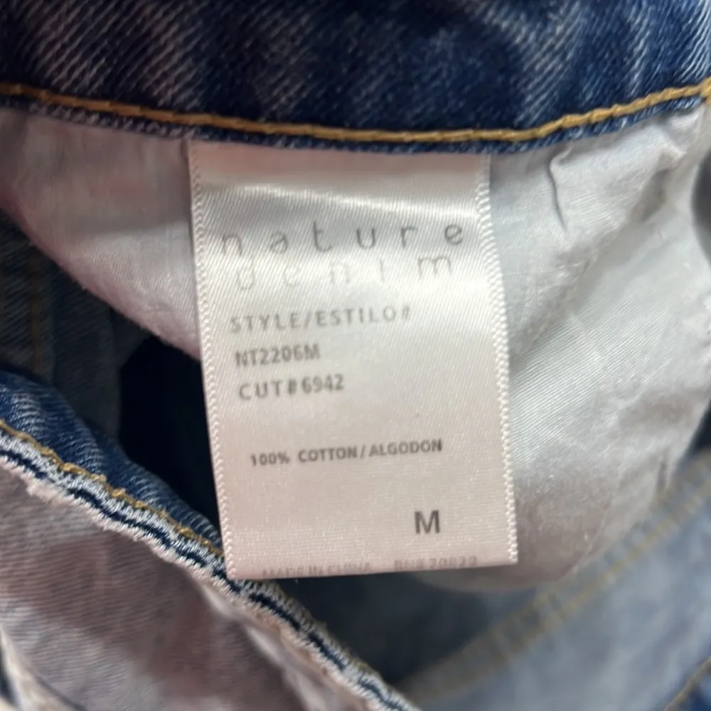 Cutoff Stone washed Jean shorts - Image 4