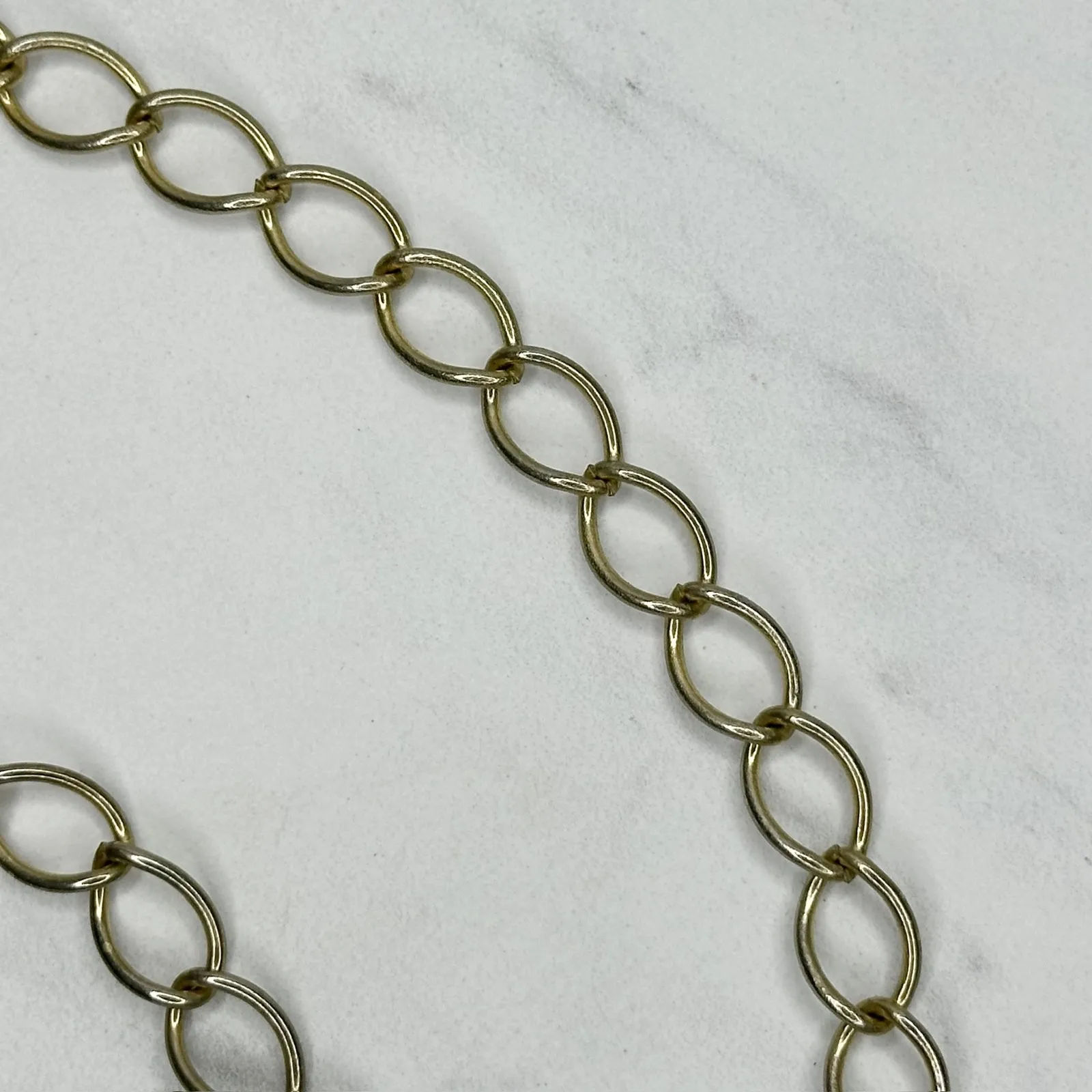 Simple Gold Tone Metal Chain Link Belt Basic Adjustable One Size (OS) ✨ - Image 8