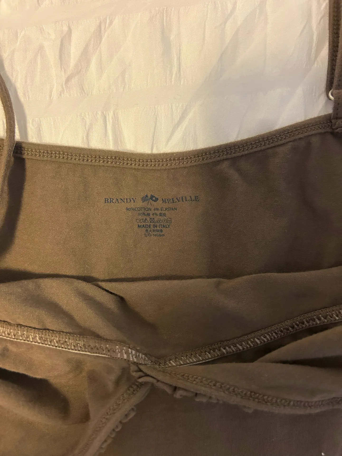 Brandy Melville brown brandy tank nwt - Image 3