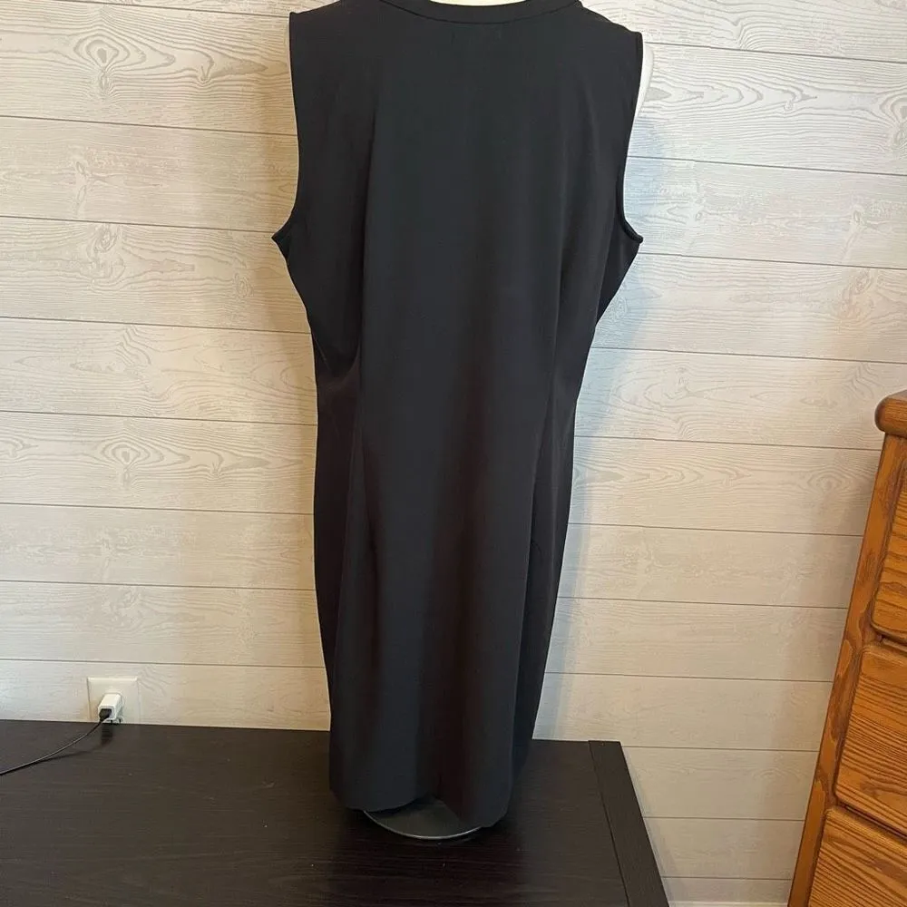 GAP Factory sleeveless black dress with ruffle detail Size XL - Image 5