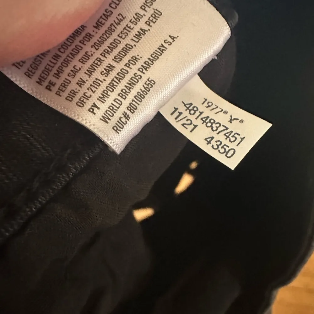 American Eagle Next Level Stretch Distressed Denim Mini Skirt, Black - Image 5