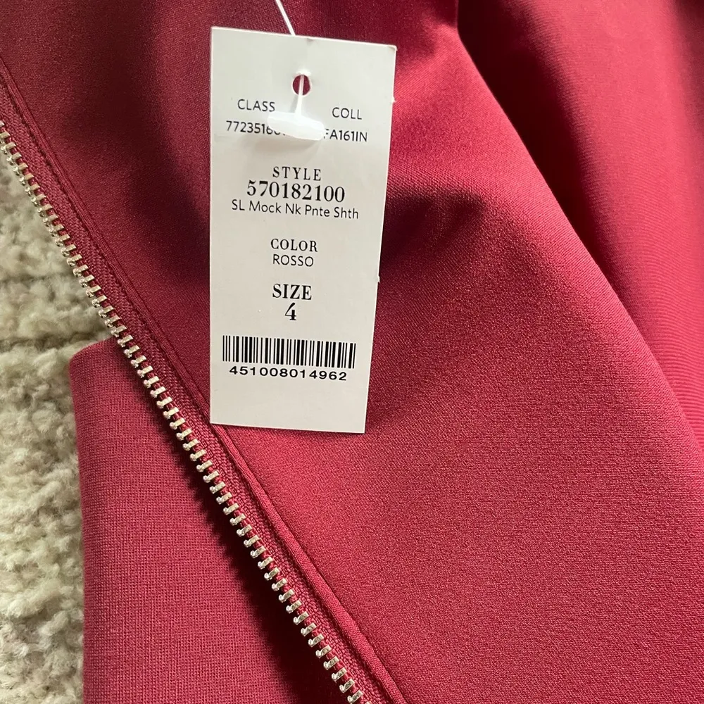 Brand New White House Black Market Red Zip-up Dress - Image 8