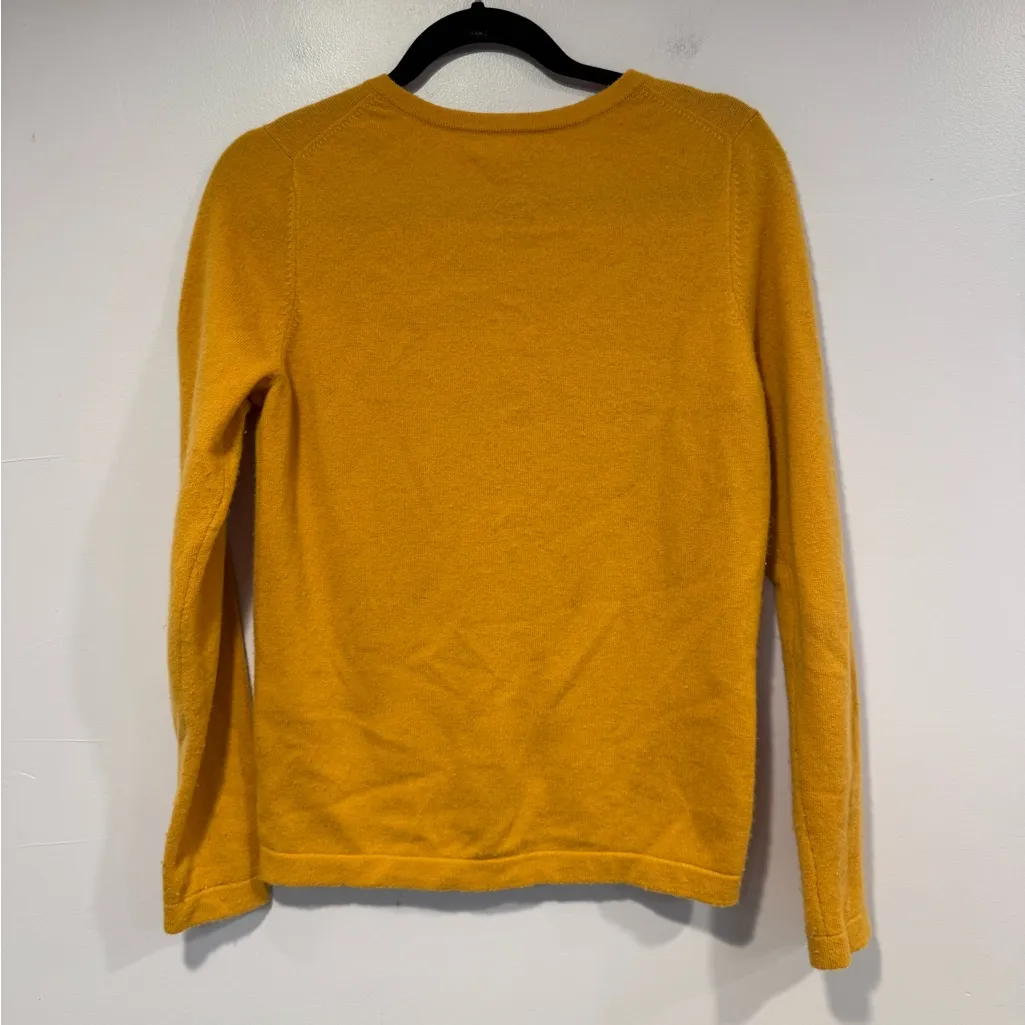 Pure Collection 100%‎ Cashmere cardigan Gold Size 6 - Image 4