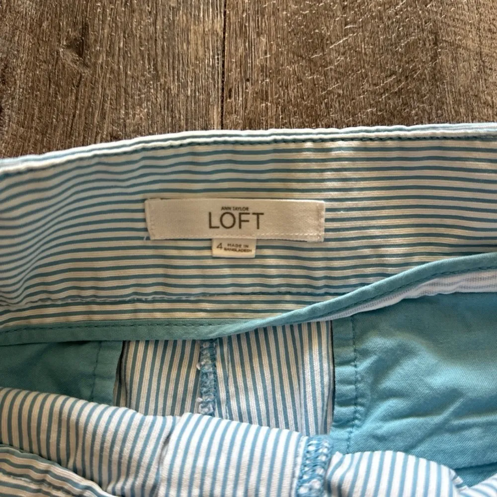 Loft Seersucker Button Shorts - Image 3