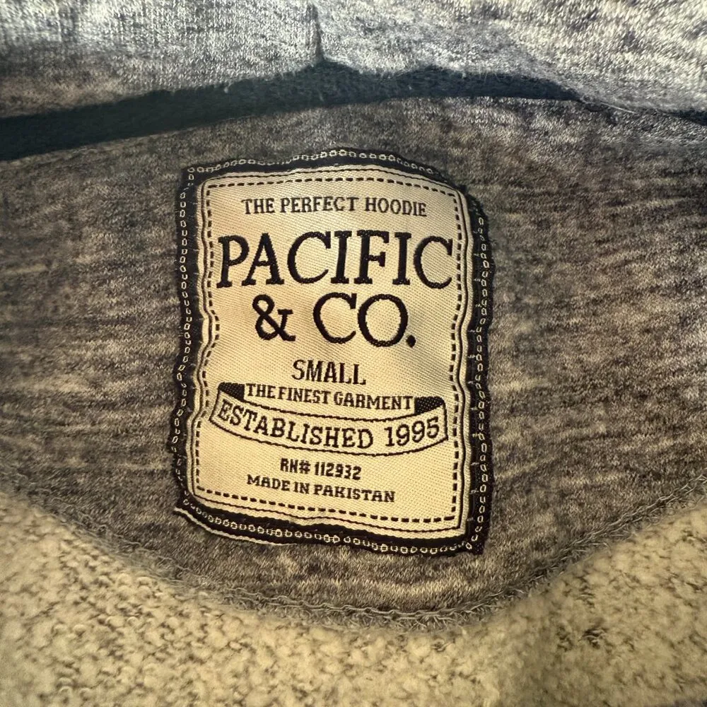 Pacific & Co. Outer Banks gray long sleeve hoodie sweatshirt women's size S - Image 10