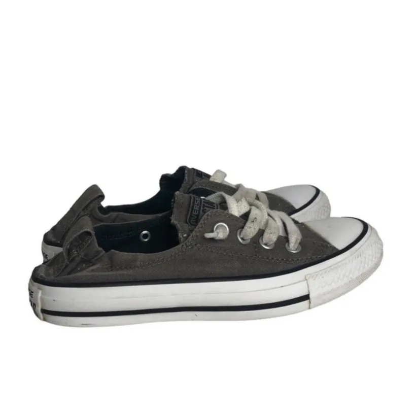 Converse All Star Chuck Taylor Shoreline Slip-On Sneakers Size 6 Grey-Brown - Image 2