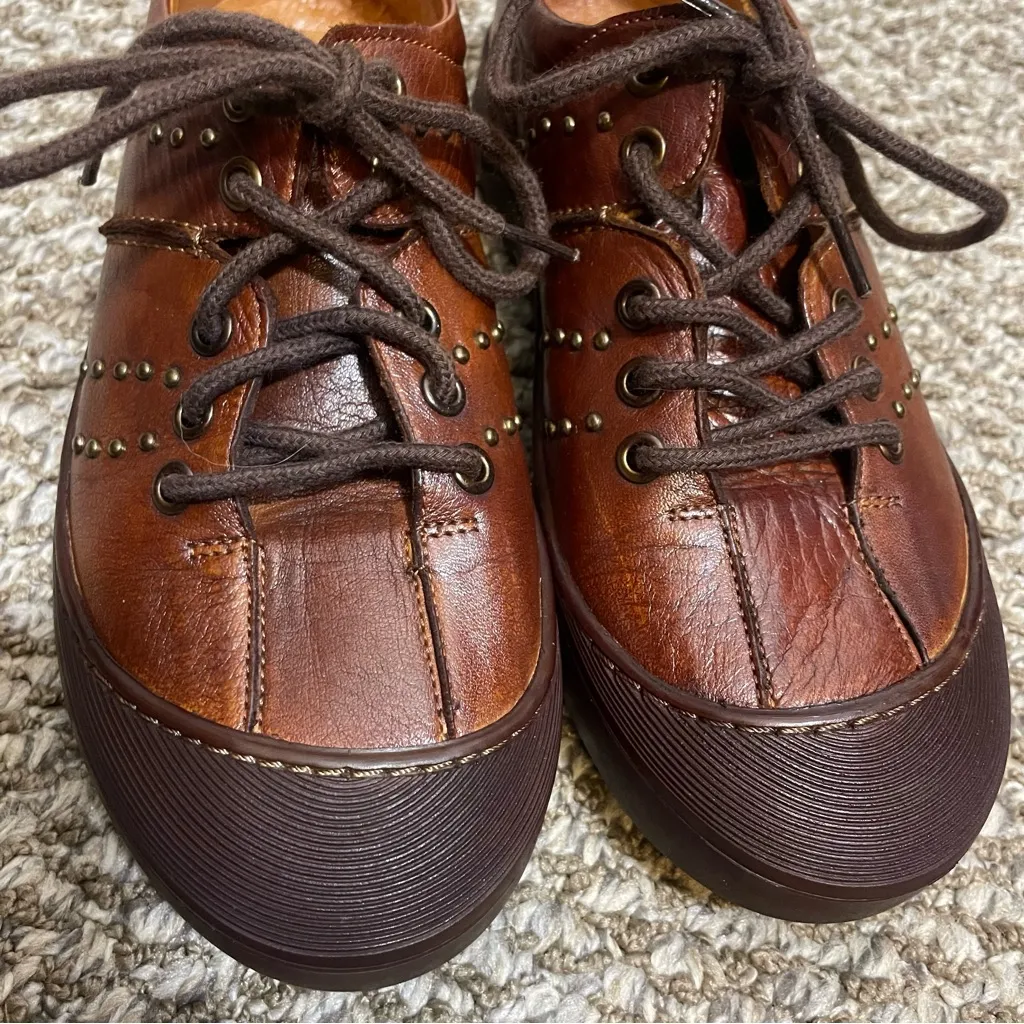 Spring Step Sosa Shoes Women’s brown leather sneakers - Image 6